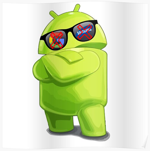 Droid with Google and Samsung